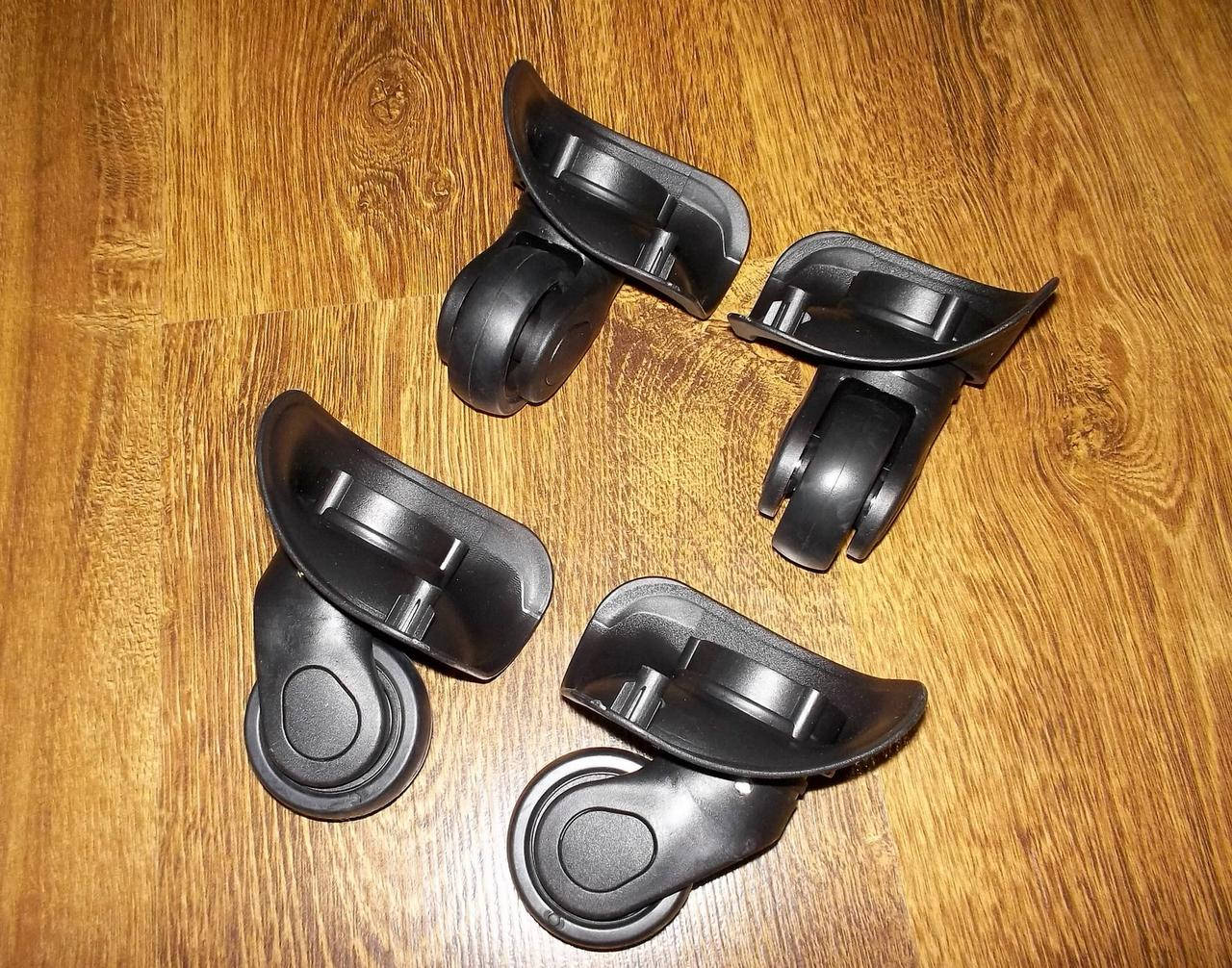 

Комплект колес для чемодана поворотные 70*75 H95мм, Черный