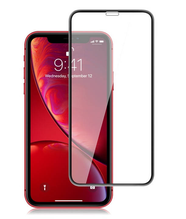 

Защитное стекло Lion для iPhone 11\XR 3D Perfect Protection Full Glue, Black, Черный