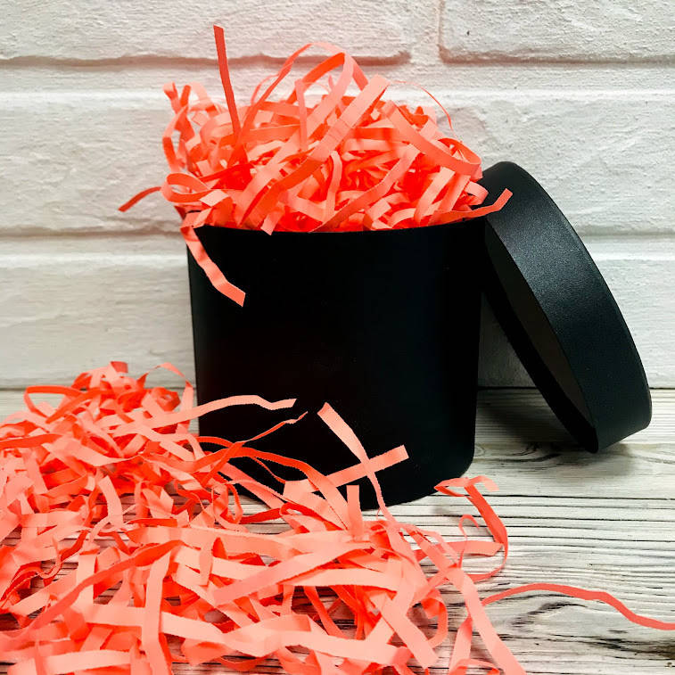 

ОПТ 500 грамм Бумажный наполнитель для подарочных коробок 4мм Коралловый, Кораловый