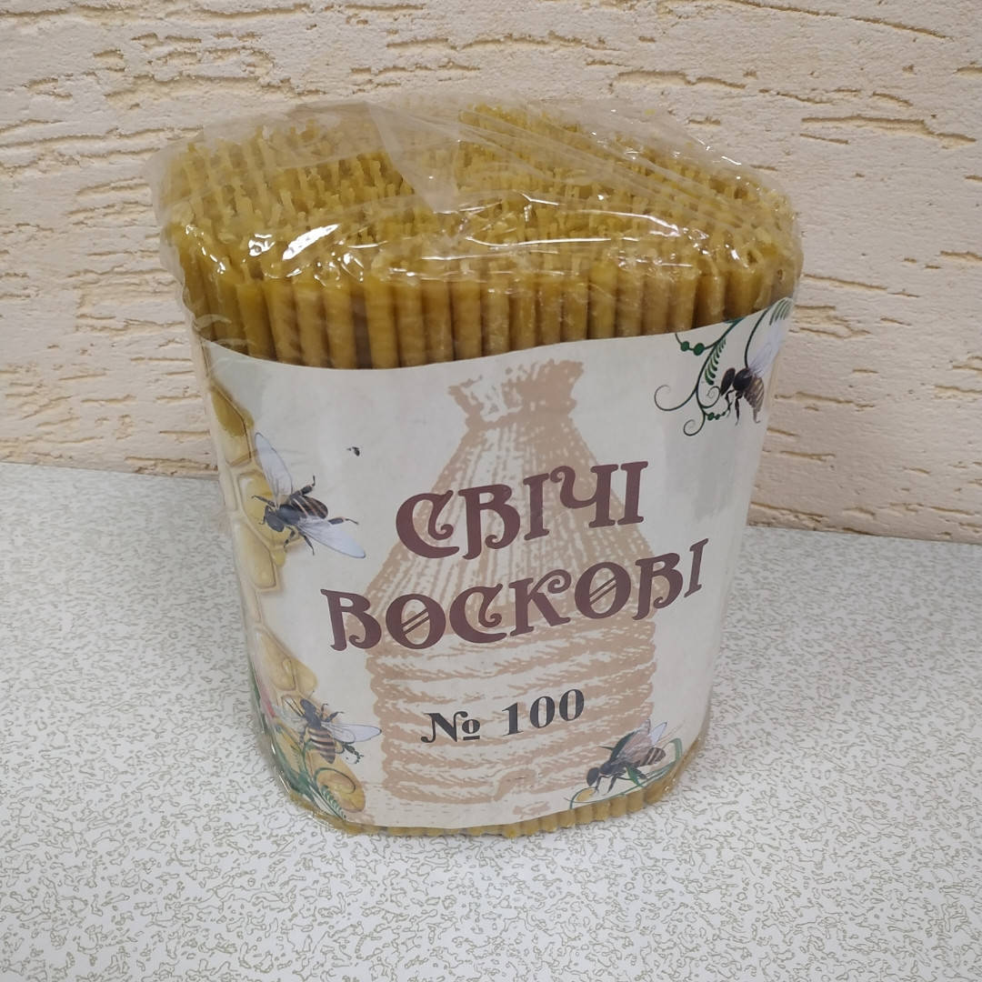 

Свічка воскова церковна #100