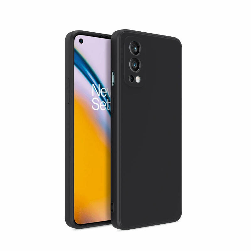 

Силиконовый чехол для OnePlus Nord 2 Черный микрофибра soft touch