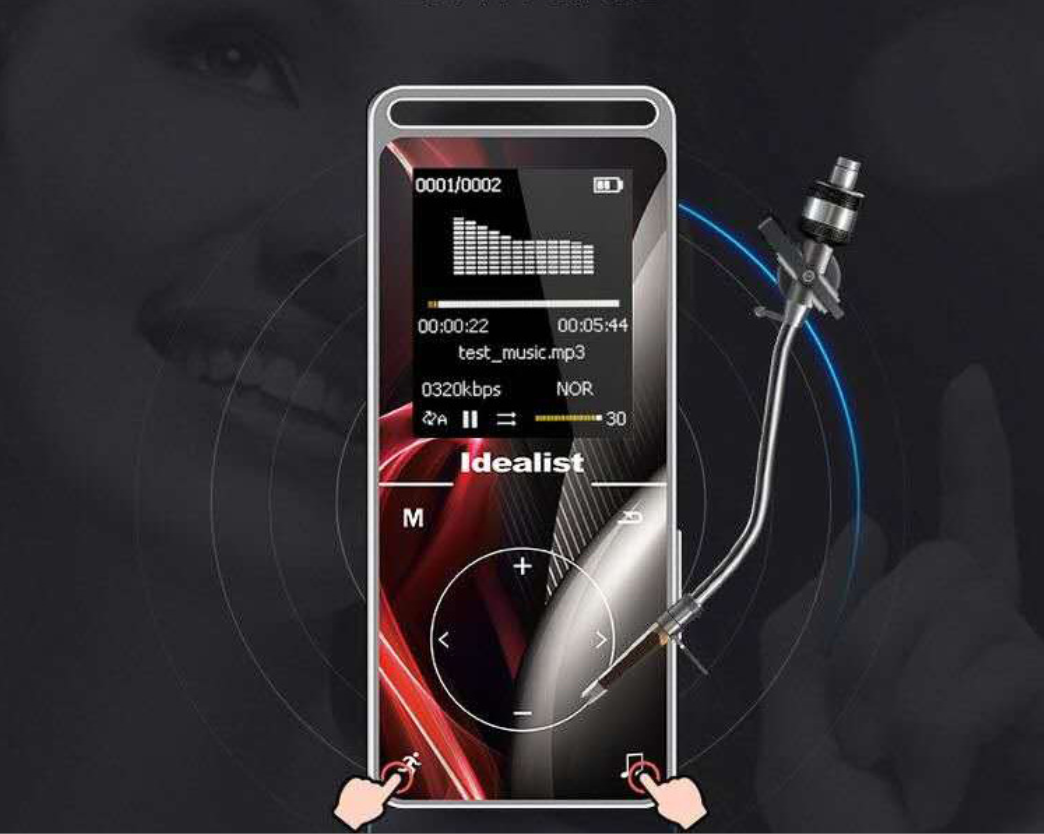 

Плеер MP3 Idealist S1819 8gb HI FI Original Чёрный