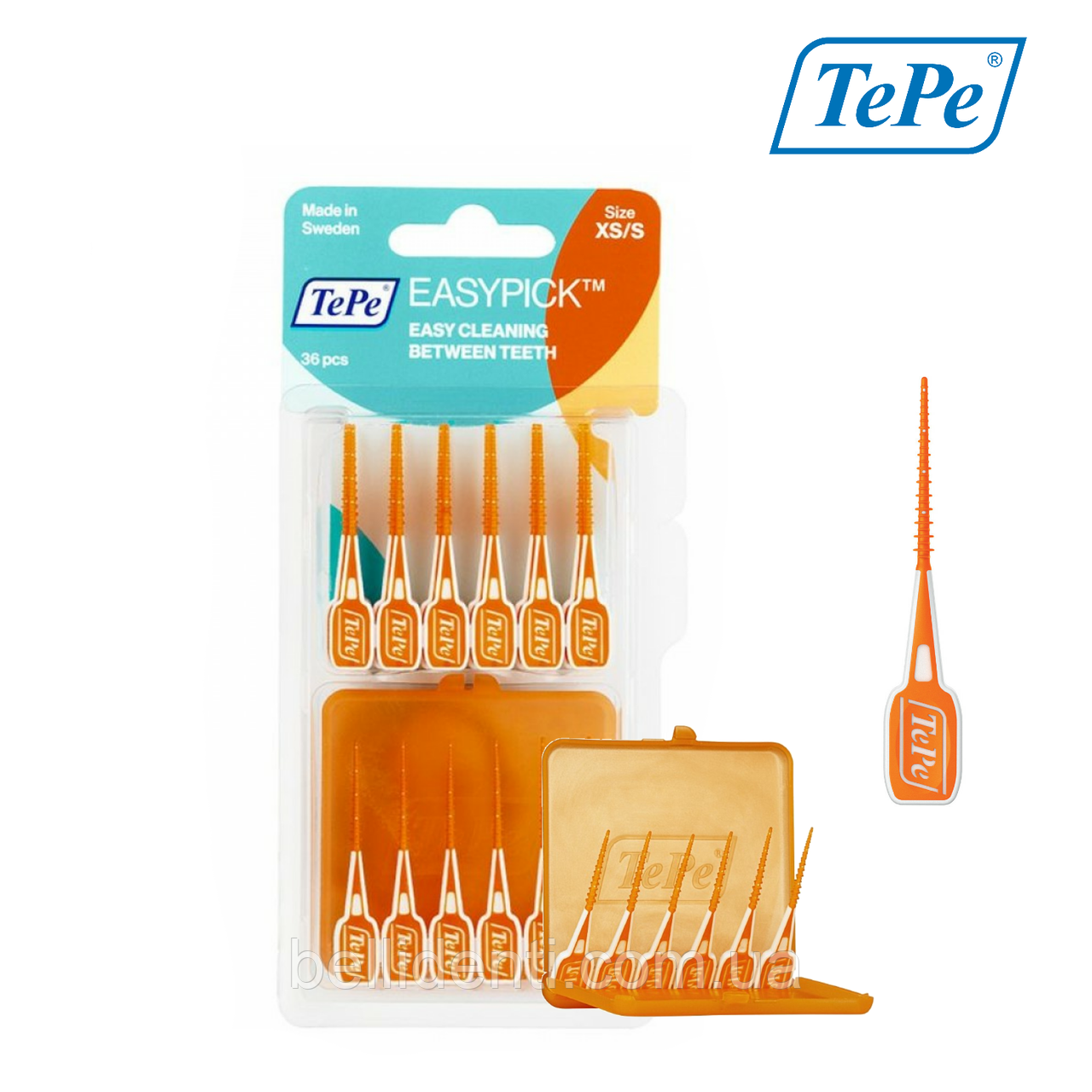 

Зубочистки TePe EasyPick (XS/S), 36 шт. с кейсом