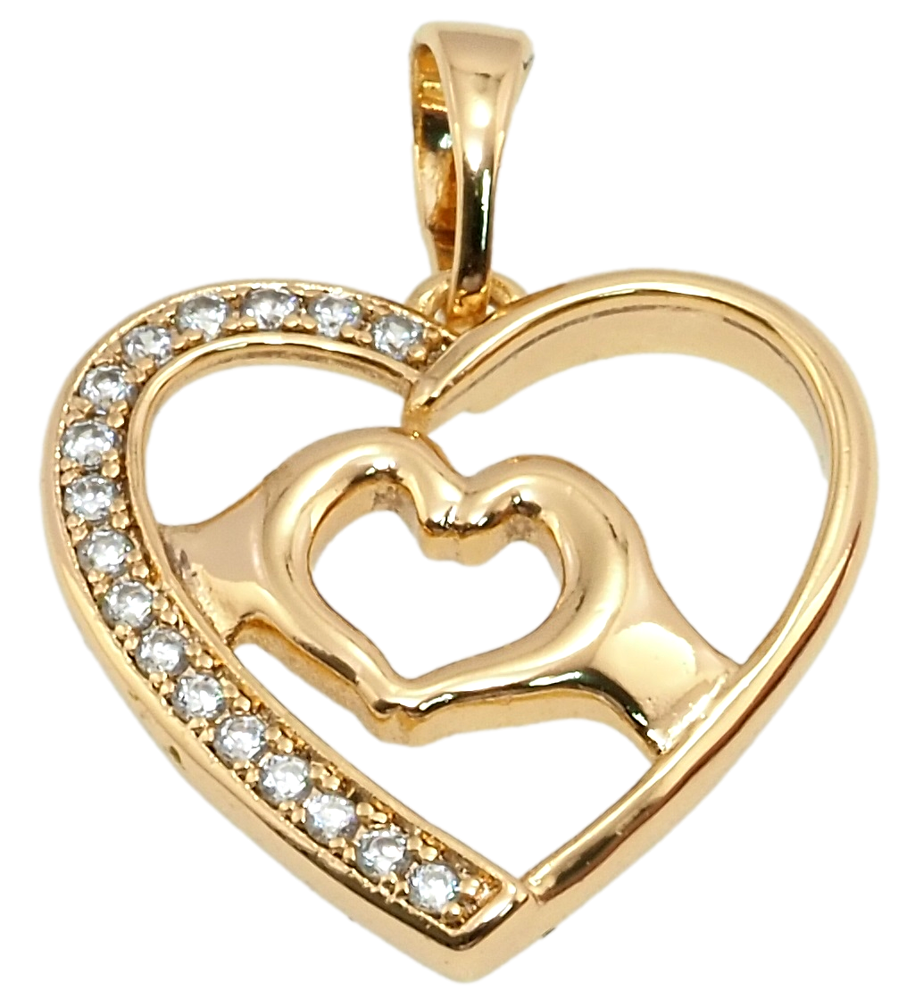 

Кулон Xuping Позолота 18K "Сердце" для цепочки до 5мм