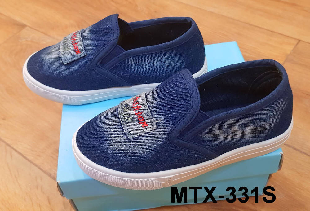 

Детские джинсовые слипоны для мальчика TM MLV арт. МТХ-331S , 34,36р синие 34