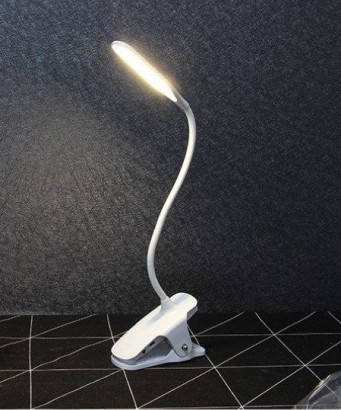 

Настольная светодиодная LED гибкая лампа на прищепке гибкая QH8801