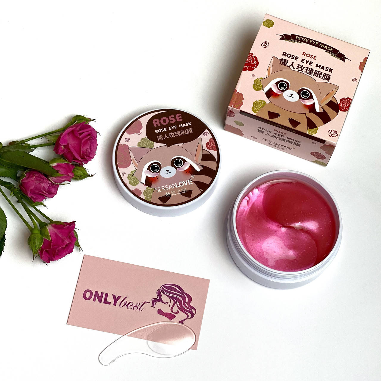 

Патчи для глаз с экстрактом розы Sersanlove Rose Eye Mask