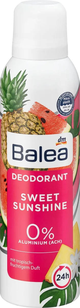 

Balea Deospray Deodorant Sweet Sunshine Женский дезодорант с ароматом тропических фруктов 200 мл
