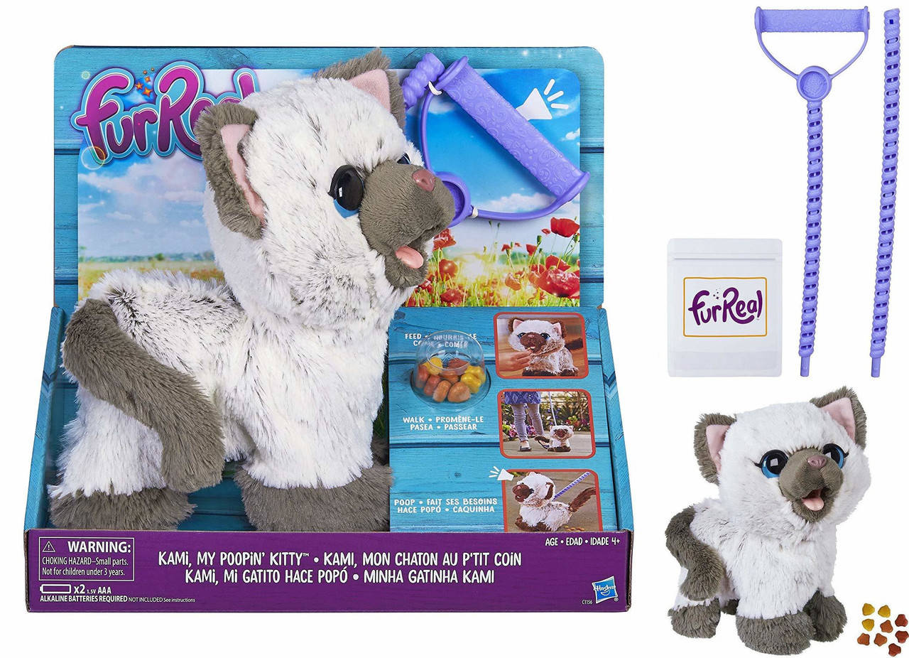 

Интерактивная игрушка забавный питомец на поводке Котёнок Ками от Hasbro FurReal Friends Kami Хасбро котик
