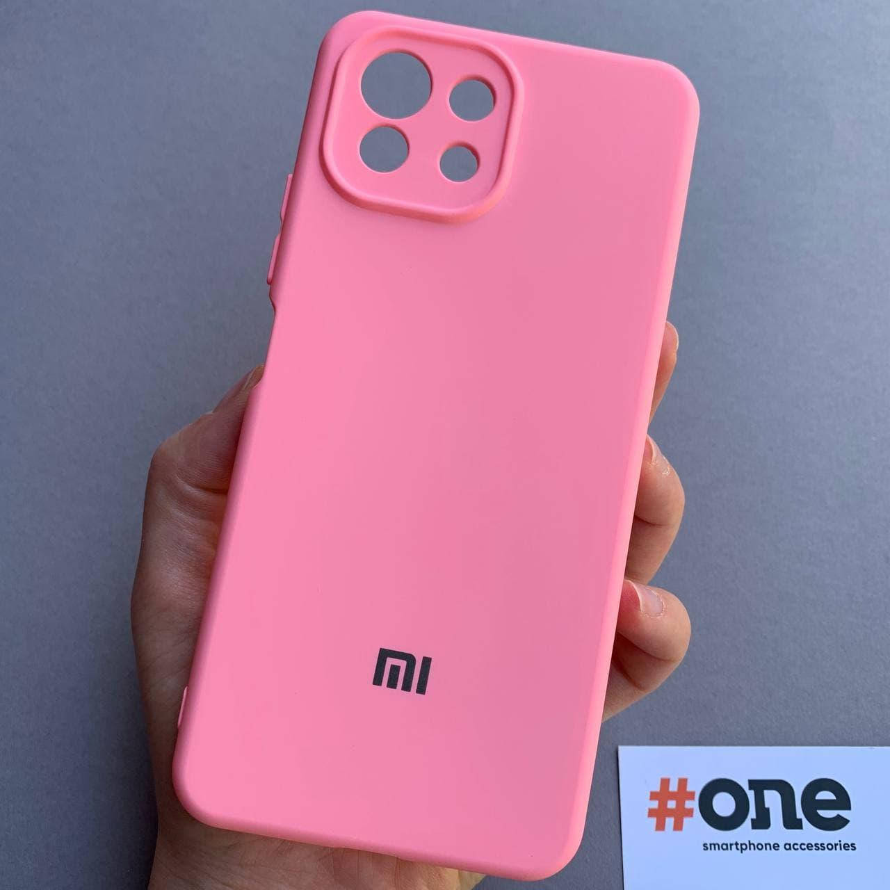 

Чехол для Xiaomi Mi 11 Lite с микрофиброй с бархатом плотный чехол на телефон сяоми ми 11 лайт розовый CFA