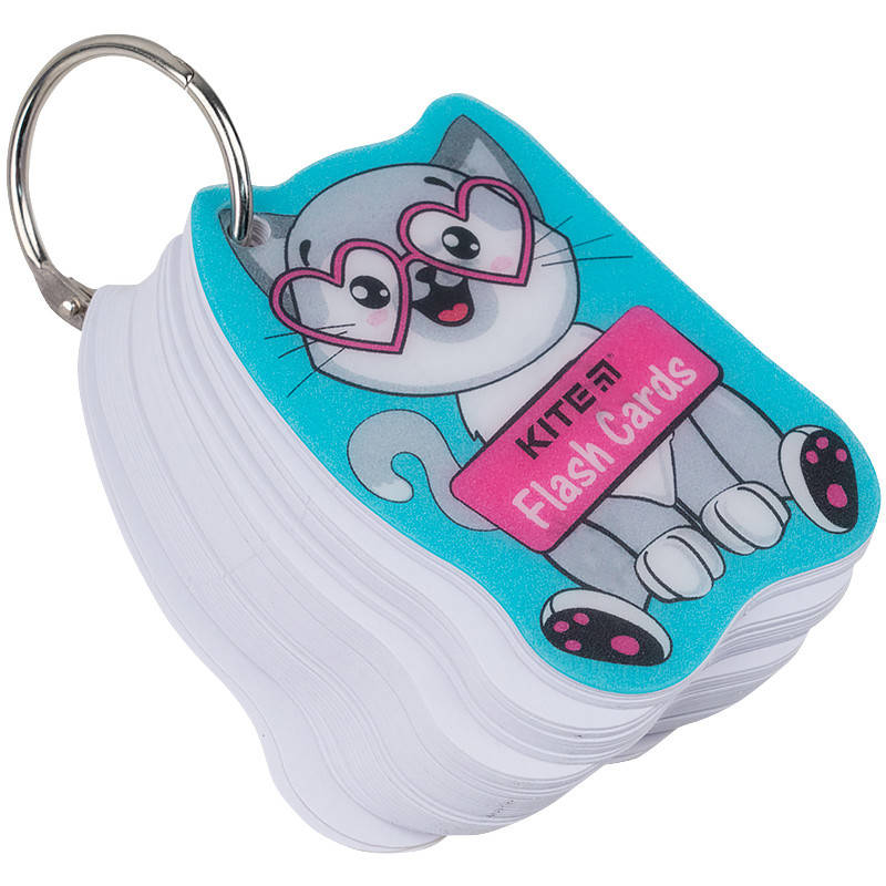 

Карточки для записи иностранных слов Kite Cat K21-358-4, 80 листов
