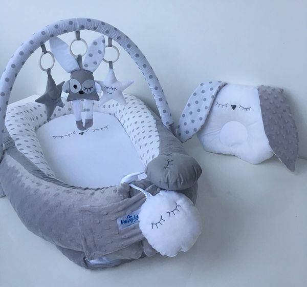 

Кокон-гнездышко для новорожденных Happy Luna Зайка 2