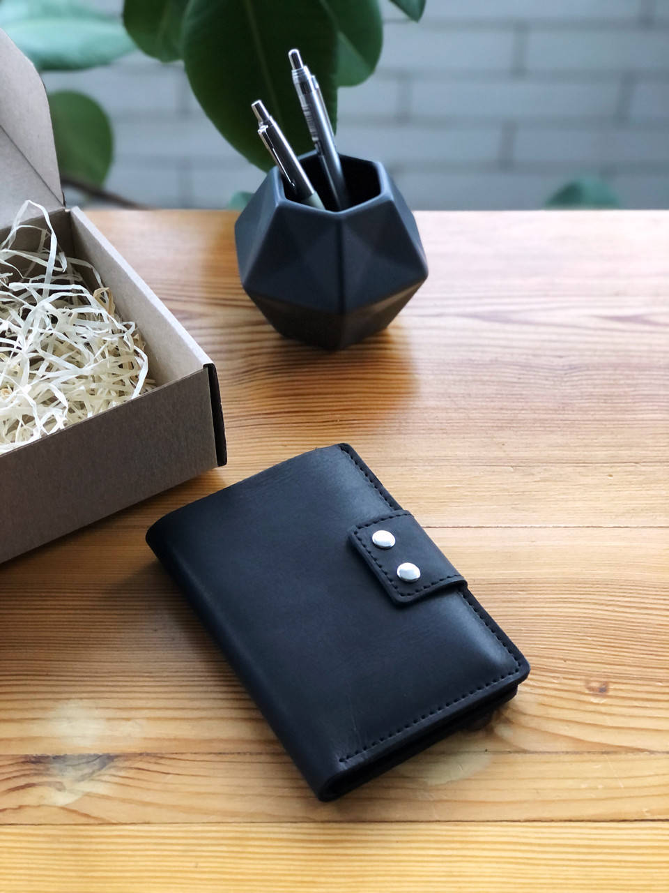 

Кожаный кошелек HARLEY черный