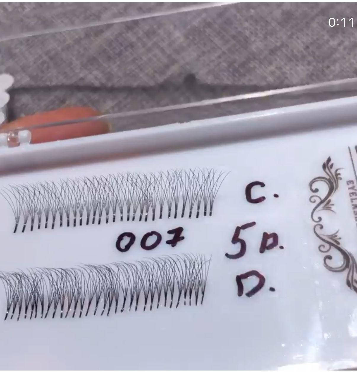 

5D Пучковые ресницы для наращивания по 100 пучков 13, D, 010