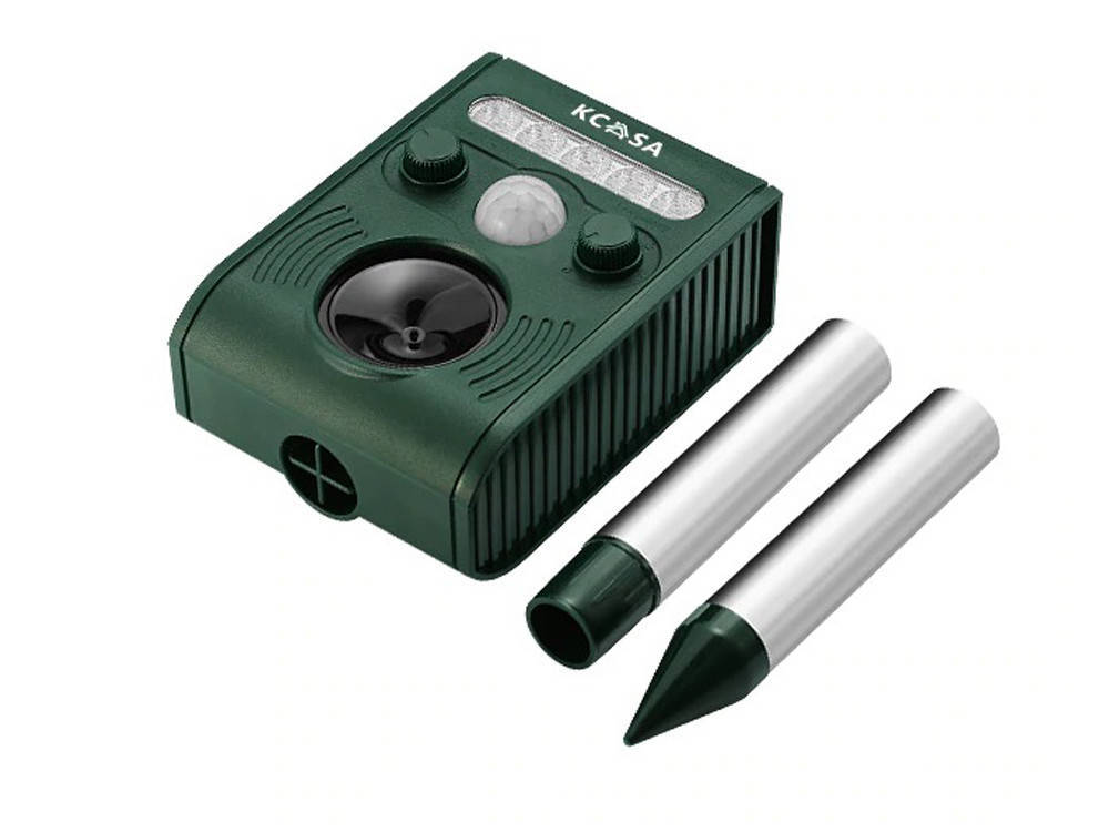 

Отпугиватель животных, насекомых, грызунов Kcasa на солнечных батареях ультразвуковой