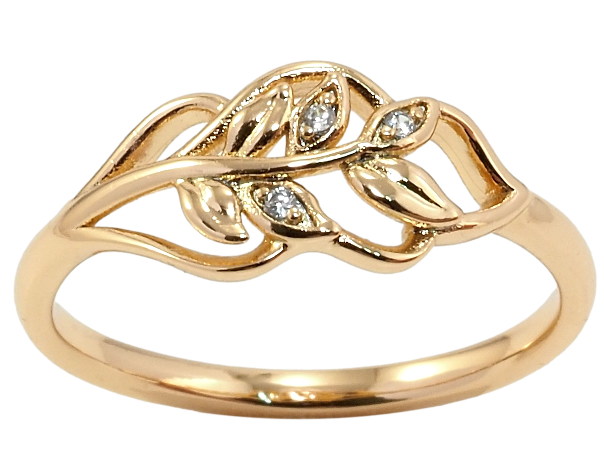 

Кольцо Xuping Позолота 18K "Веточка" р.18.5