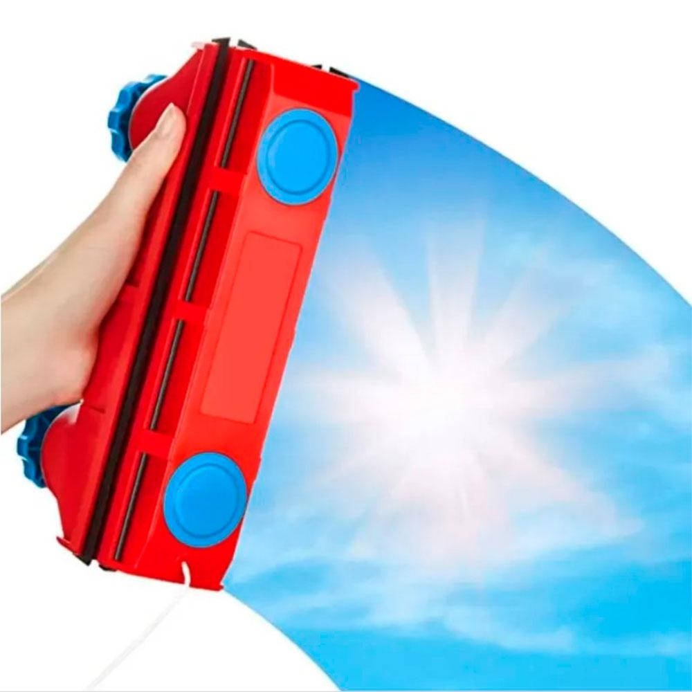 

Магнитная щетка для мытья окон The Glider / Щетка для мытья окон с двух сторон, Красный
