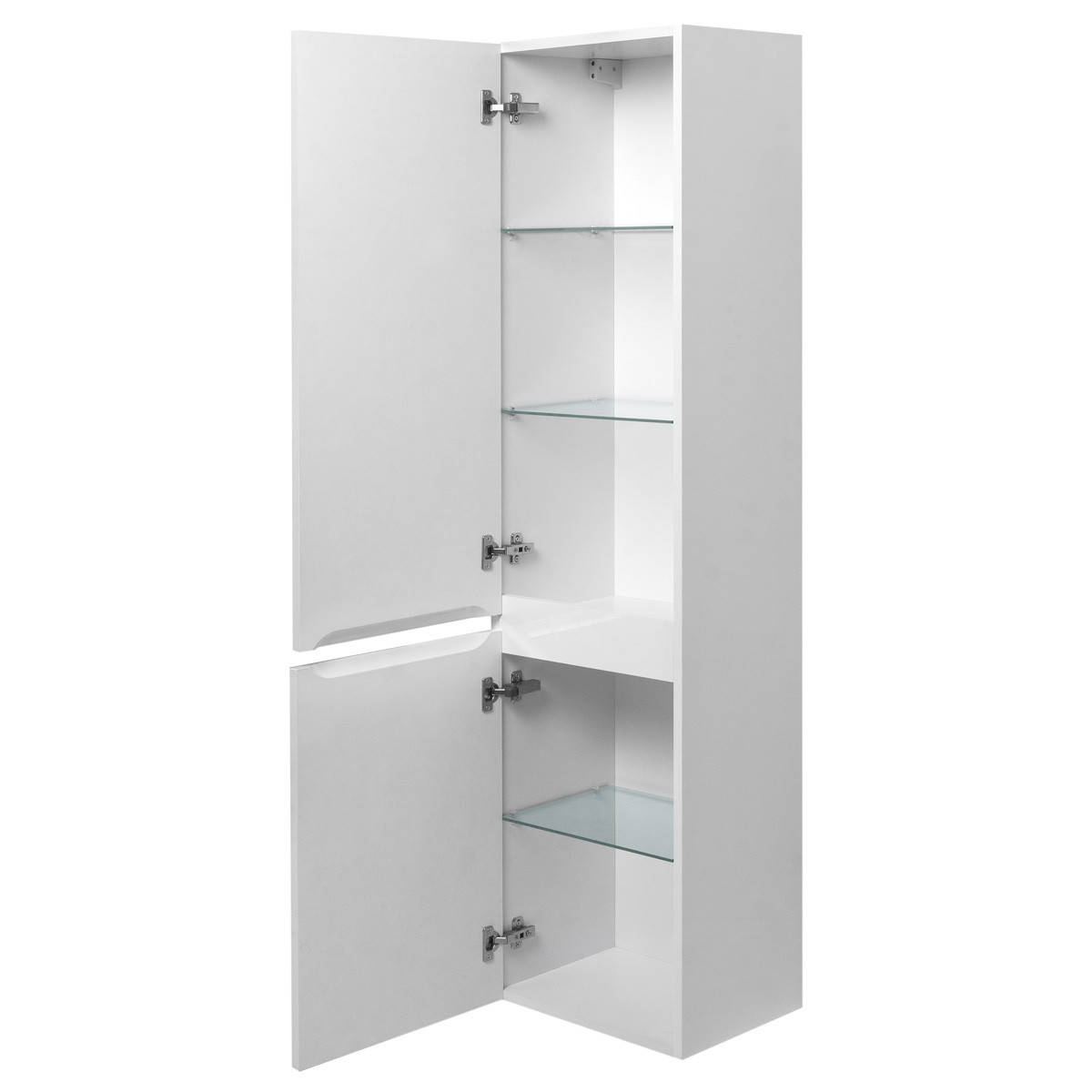 

Пенал ЮВВИС в ванную комнату белый 40 см подвесной ЭТНА левый