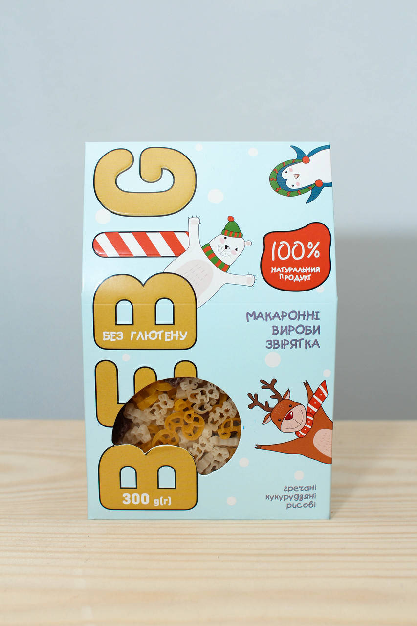 

Макароны без глютена фигурные микс, Bebig, 300г