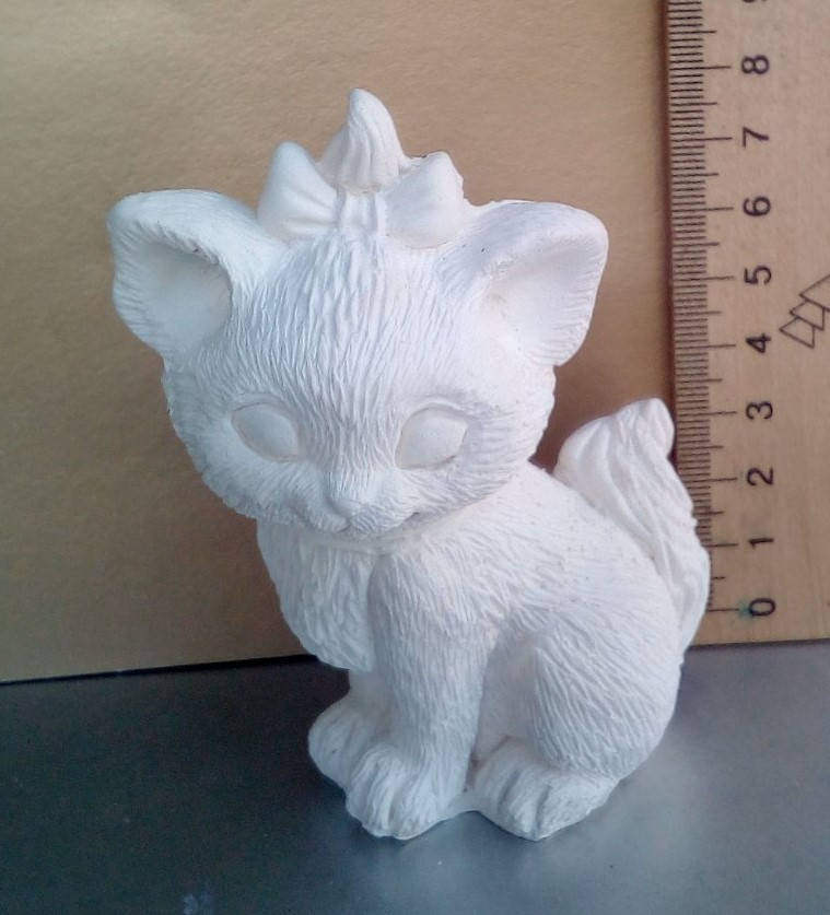 

Гипсовая фигурка для раскрашивания статуэтка. Кошечка
