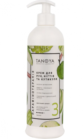 

TANOYA Крем для рук, ногтей и кутикулы № 3 Зеленый чай, 500 мл