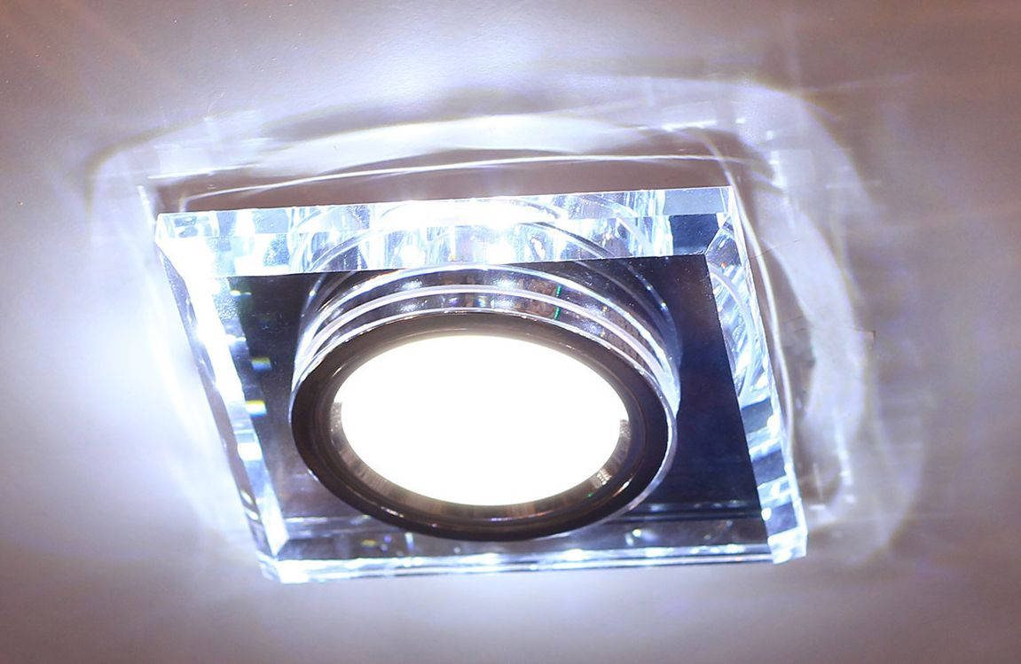 

Встраиваемый светильник Feron 8170-2 с LED подсветкой точечный квадратный