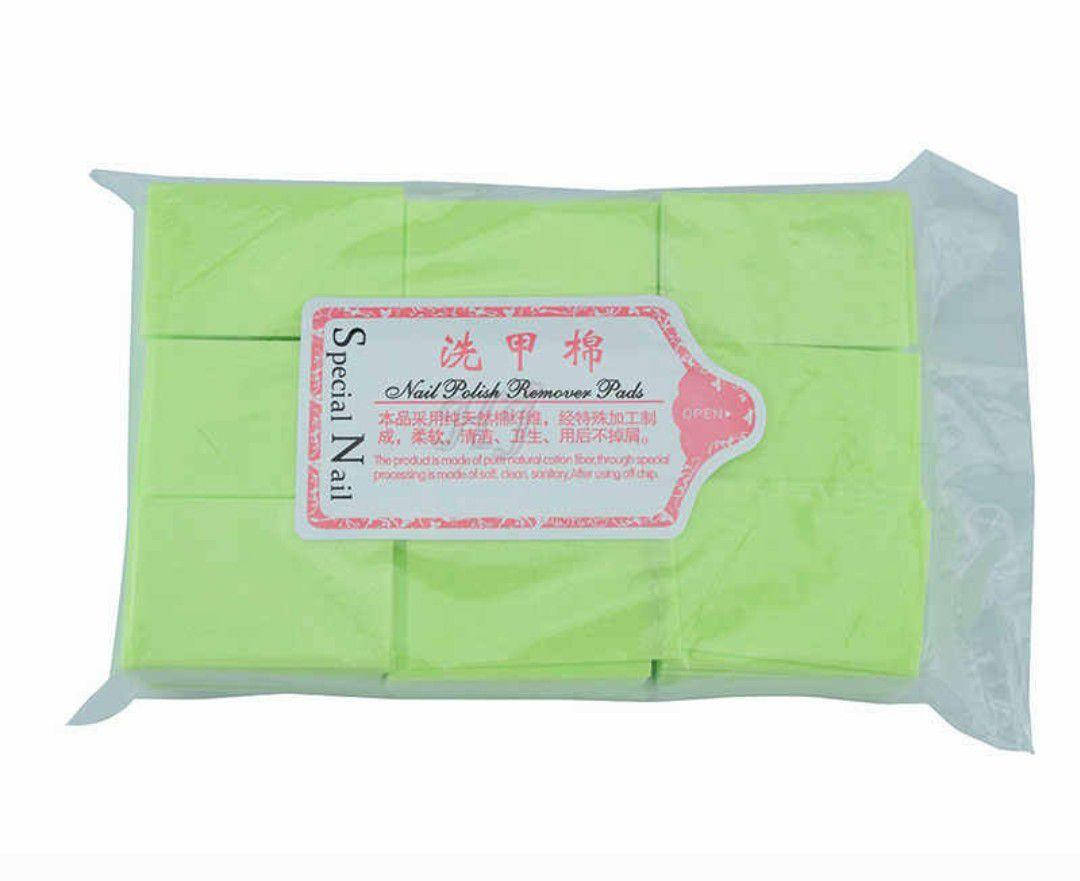 

Безворсовые салфетки жесткие Special Nail 6х4см, 500-600 шт, зелёные