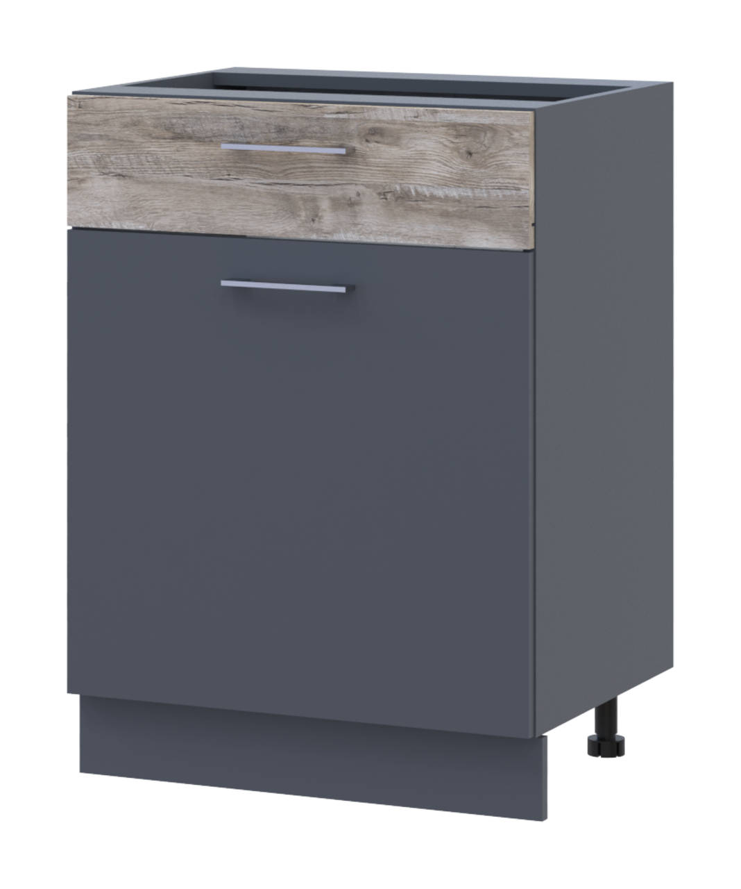 Кухня Doros Лея НЯ82_Ш60 нижня права Графіт/Клондайк ДСП 60х46.6х82 (80359569.7)