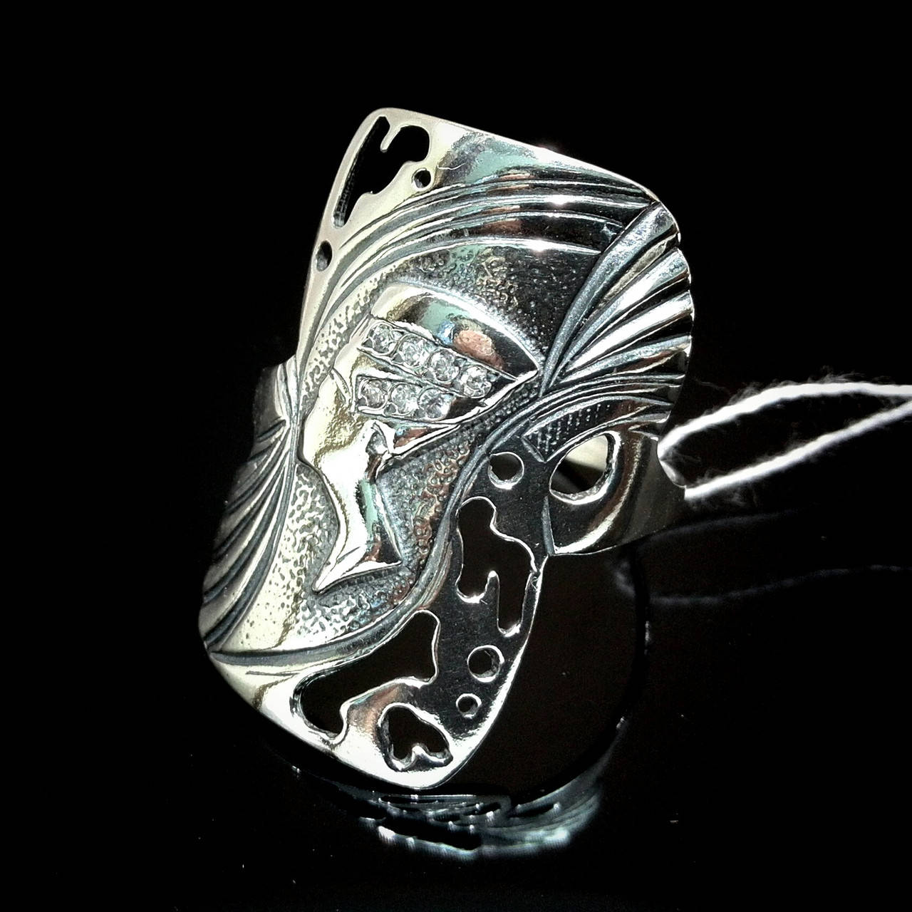 

Серебряное кольцо Нефертити размер 16.5