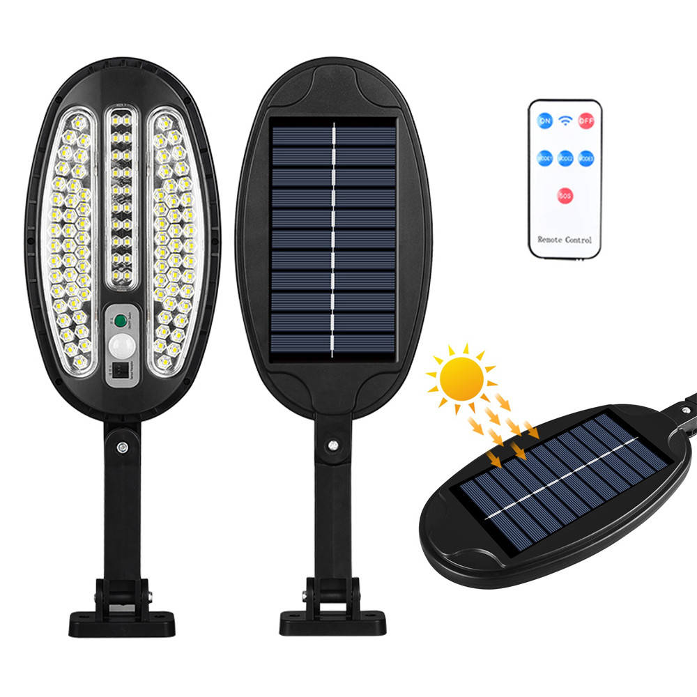 

Уличный фонарь c солнечной батареей LED66 Solar sensor light HB-8188B / Уличный светильник с датчиком движения