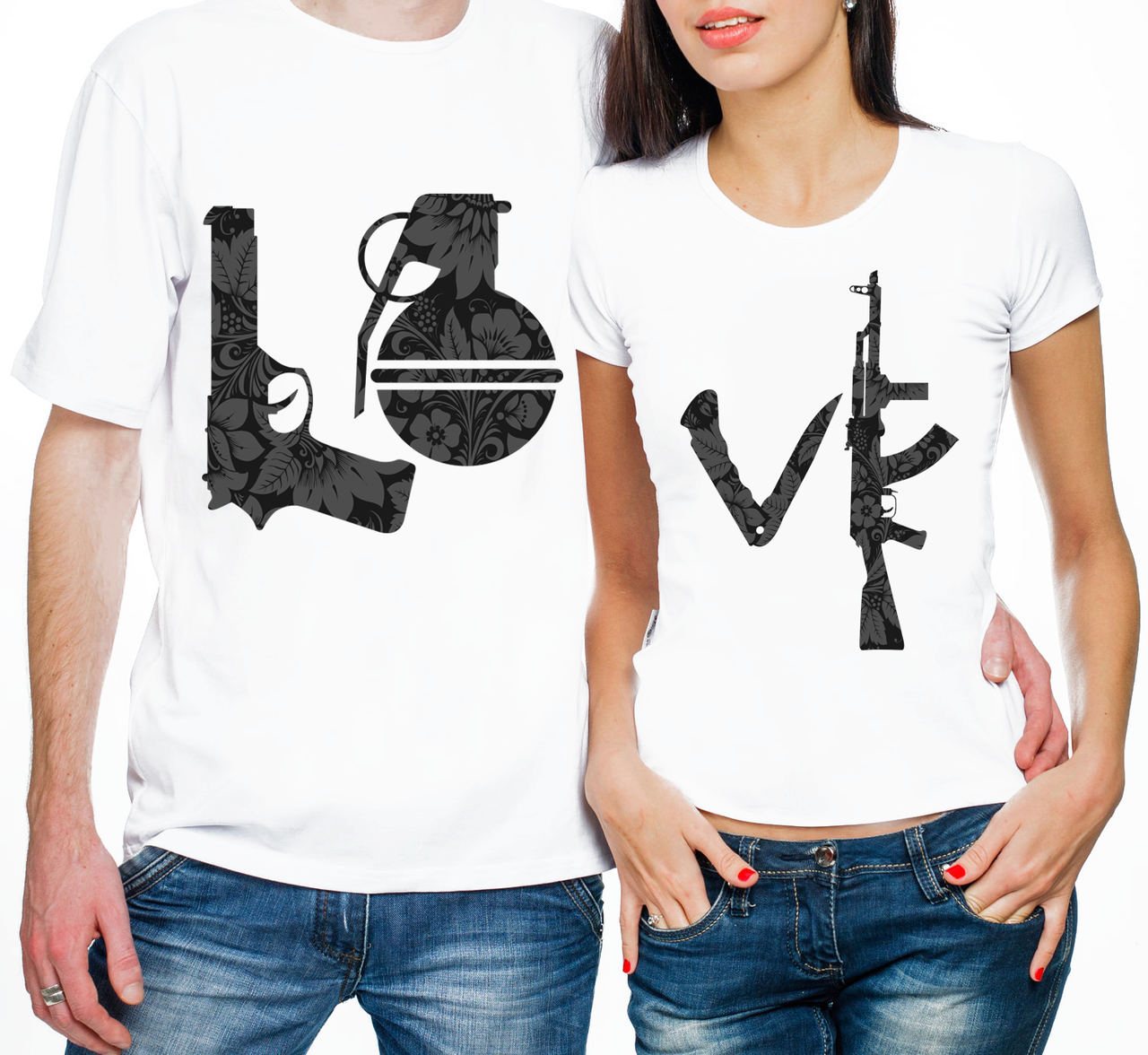 

Парные футболки "Love Guns" (частичная, или полная предоплата) XL, M