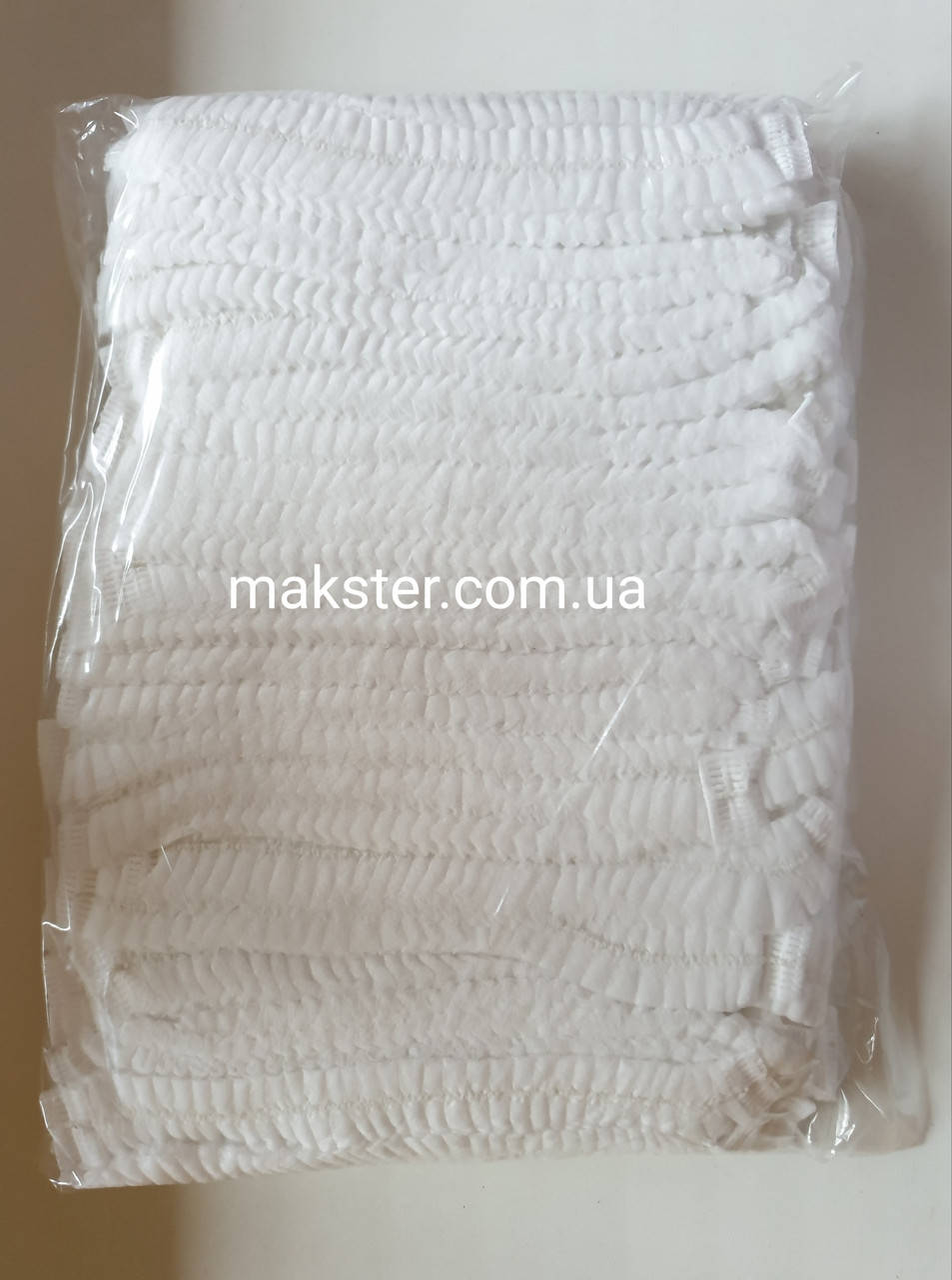 

Шапочка одноразовая гармошка (100 шт) Белая