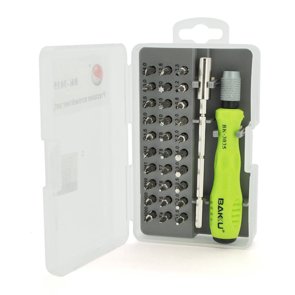 

Набор отверток BAKKU BK-3035 (Ручка+30 насадок), Box