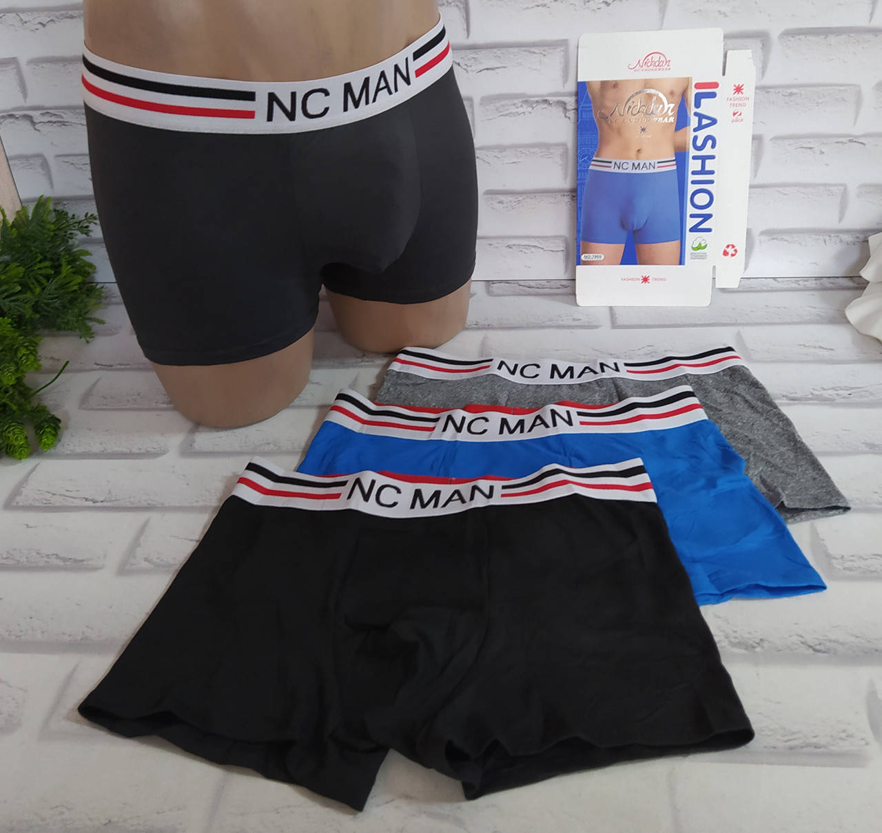 

Трусы мужские XL (48-50 раз) боксеры NC-MAN (7955), Разные цвета