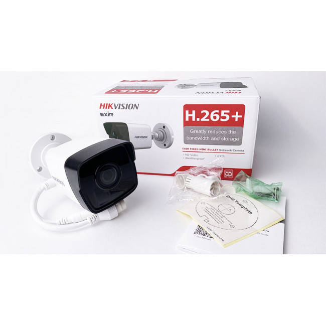

Видеонаблюдение, видеокамера Hikvision DS-2CD1021-I(F) 2.8mm 2 МП Bullet IP камера
