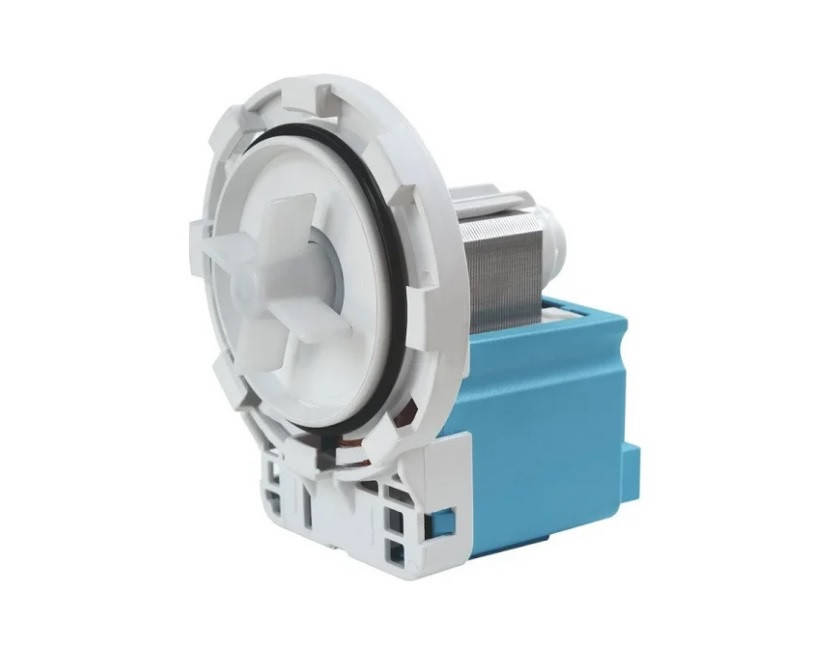 

Насос (помпа) сливной на 8 защелок для стиральной машины Ardo, Бело-серый