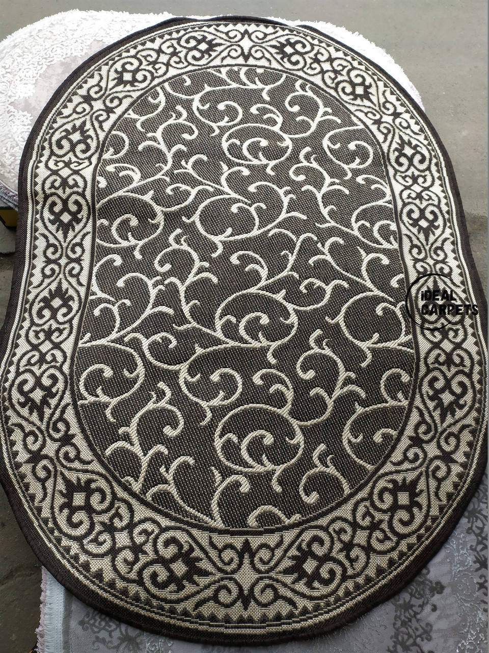 

Килим 1.4*2м БЕЗ ВОРСУ! Рогожка! Темний вензель Natura 1918-91