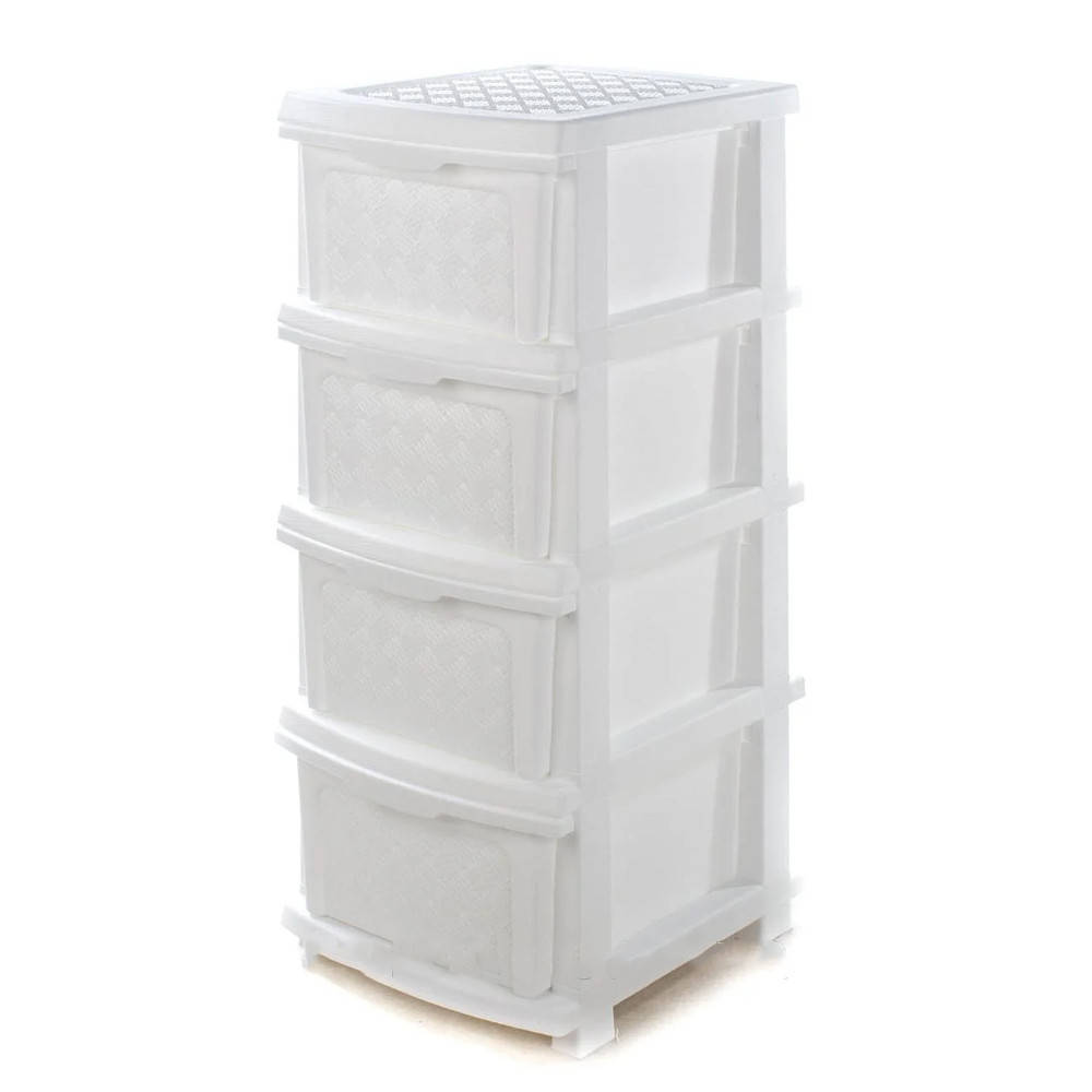 

Комод R-Plastic "Компакт Плюс" 4 яруса 34*40*86см белый