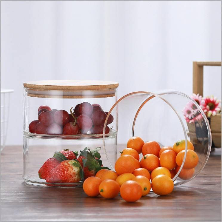 

Набор стеклянных банок "Одна в одну" 400 мл с бамбуковой крышкой, Прозрачный