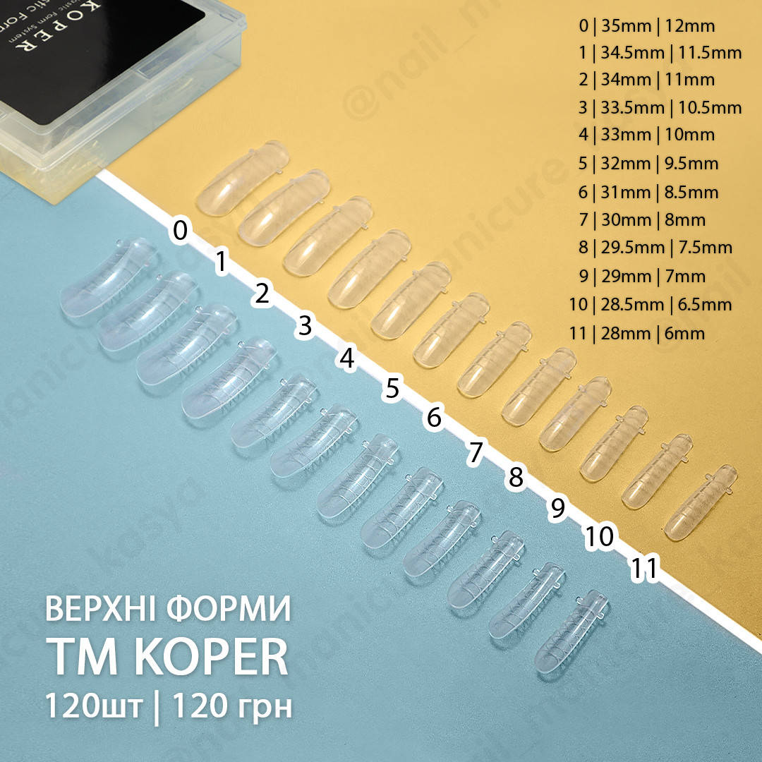 

Верхние формы Koper, 120 шт