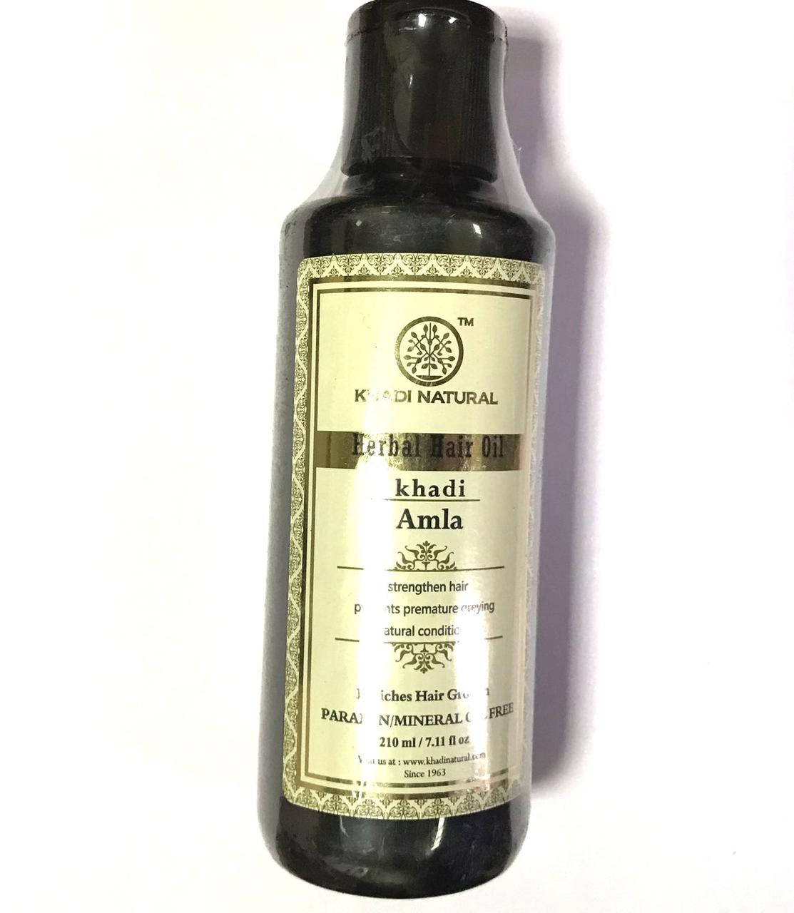 

Олія Кхаді Нейчрал Чиста Амла для укріплення волос, Khadi Natural Ayurvedic Hair Oil Pure Amla, Масло Кхади