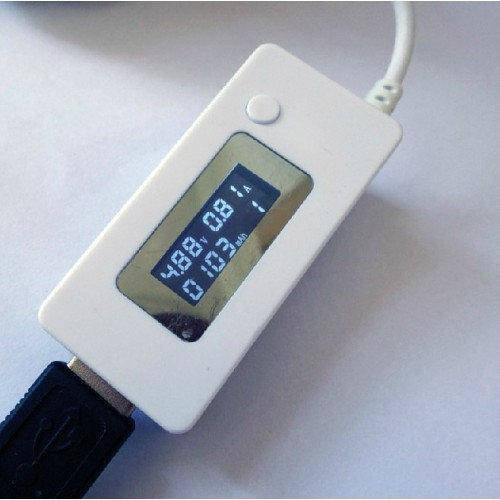 

Вольтметр/амперметр тестер зарядных устройств. USB Доктор, Белый