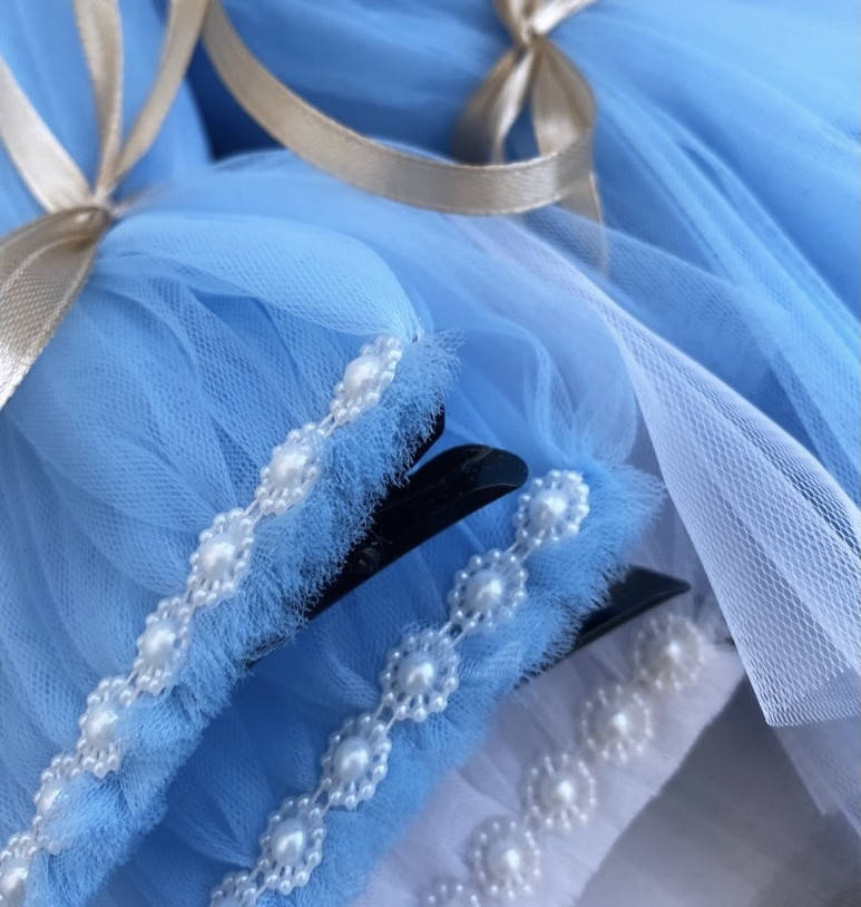 

Фата для дівич-вечора 30 см, Голубой