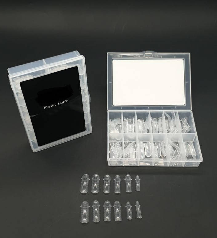 

Верхние формы для наращивания ногтей с разметкой, 100 шт./уп, Прозрачный