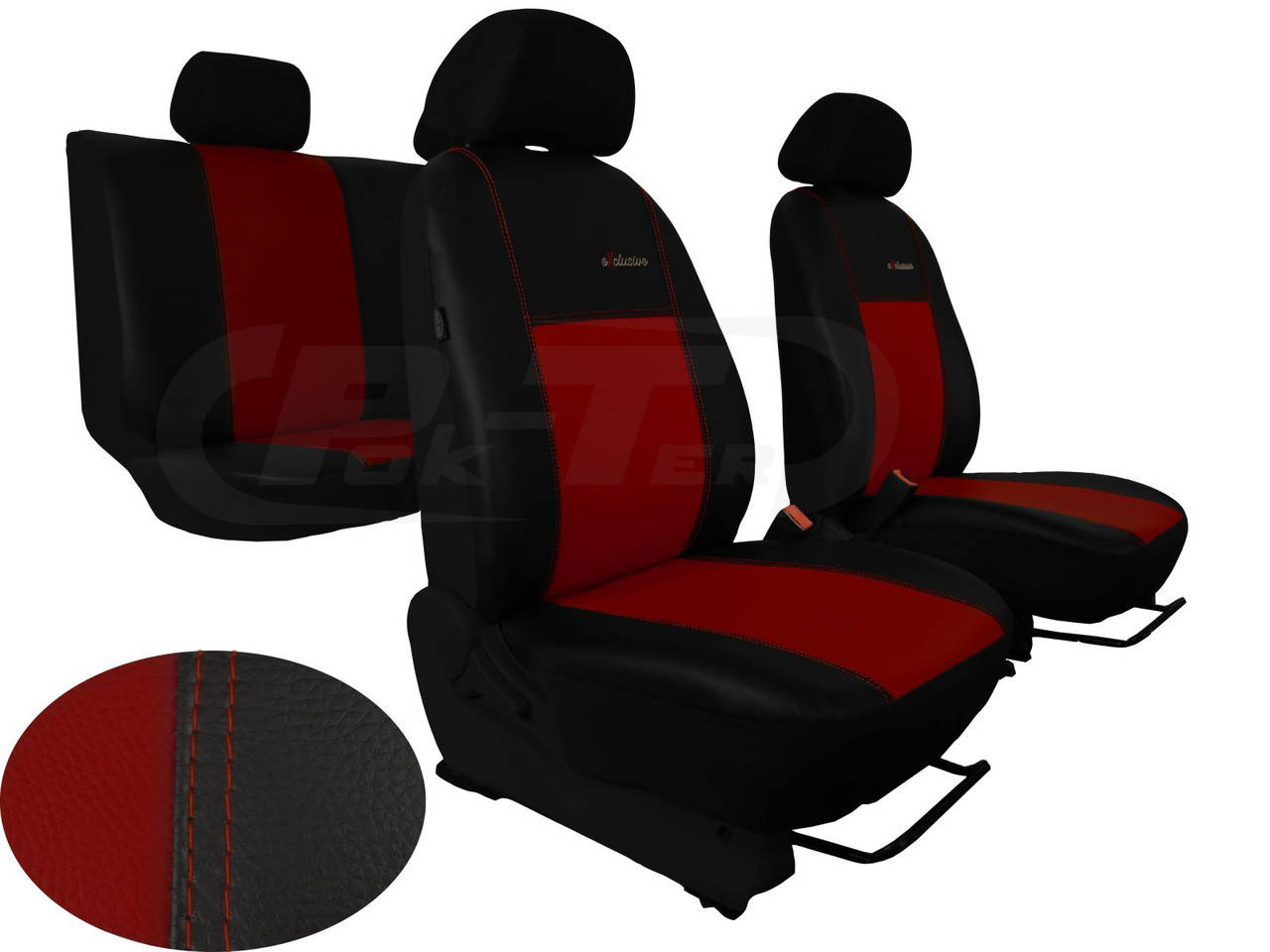 

Автомобильные чехлы из экокожи Daewoo Lanos универсальные EXCLUSIVE