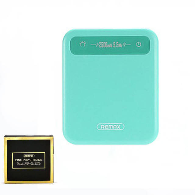 

Портативное зарядное устройство (Power Bank) Remax Pino RPP-51 2500mAh Blue