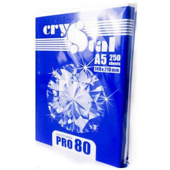 

Бумага офисная А5 (250л.) Crystal Pro 80g класс С