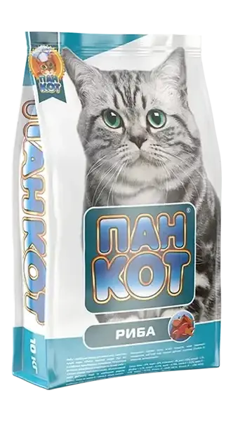 

Пан Кот — Рыба, корм для кошек с содержанием морской рыбы