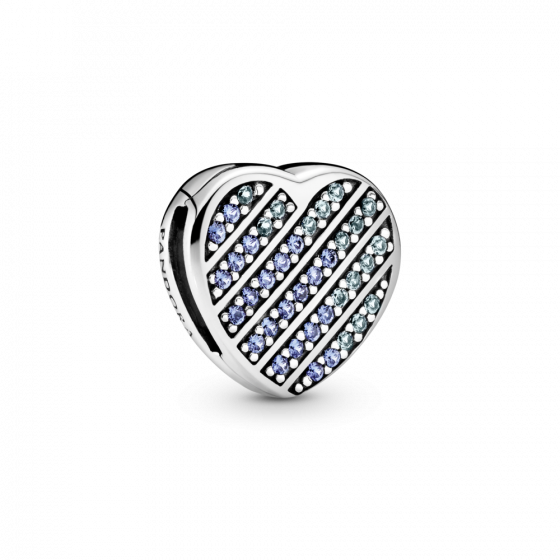 

Серебряный Шарм Pandora Клипса Reflexions "Синее сердце" 799346C01