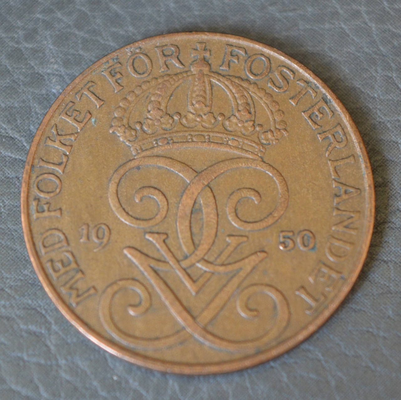 

Швеция 5 эре 1950год (1)